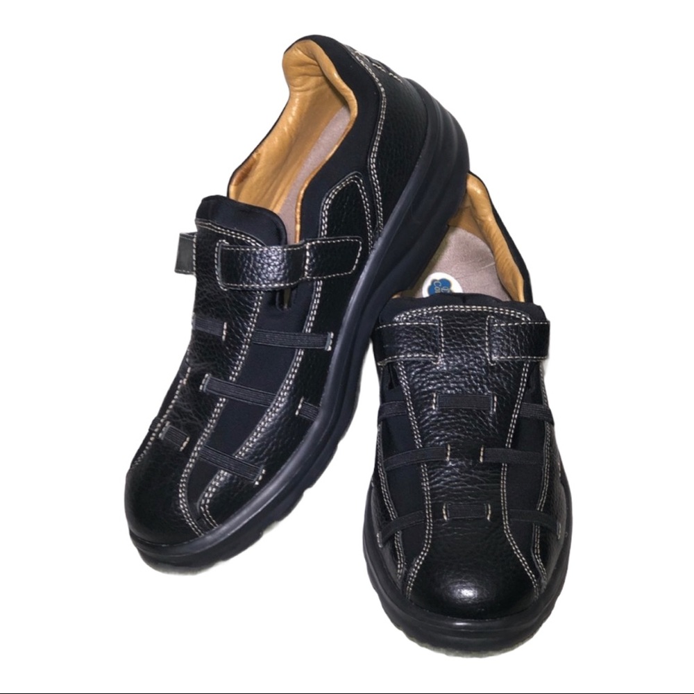 Dr Comfort Black Good Quality Leather Velcro 9.5